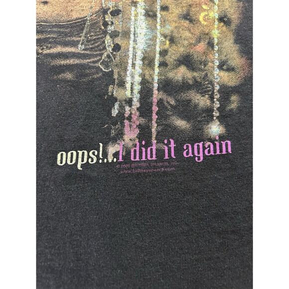 Vintage Britney Spears Concert Tee Authentic 2000s Oops!…I Did It Again Size S - Picture 8 of 12